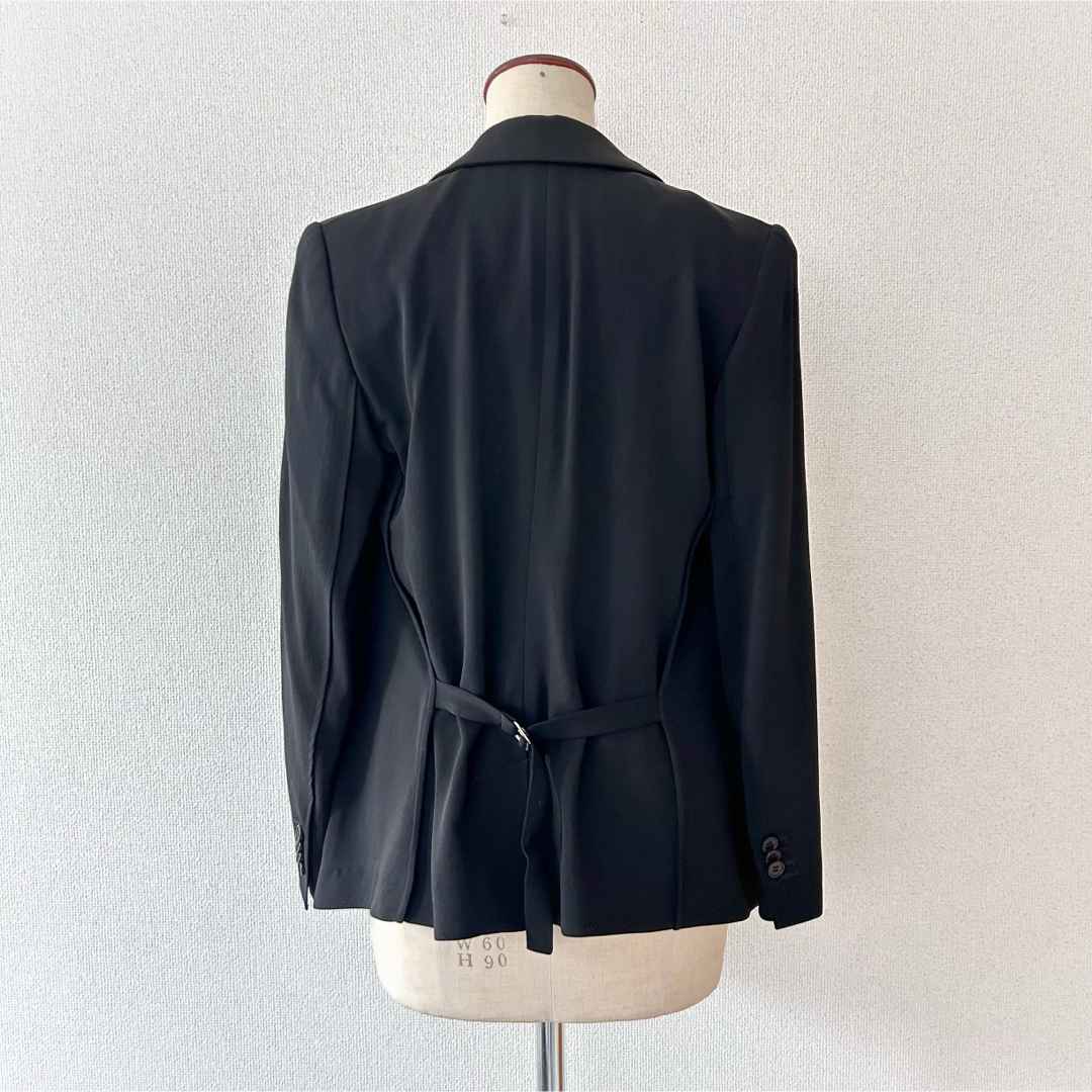 theory(セオリー)のセオリー　ストレッチテーラードジャケット　オーバーサイズ　ブラック　サイズ０ レディースのジャケット/アウター(テーラードジャケット)の商品写真