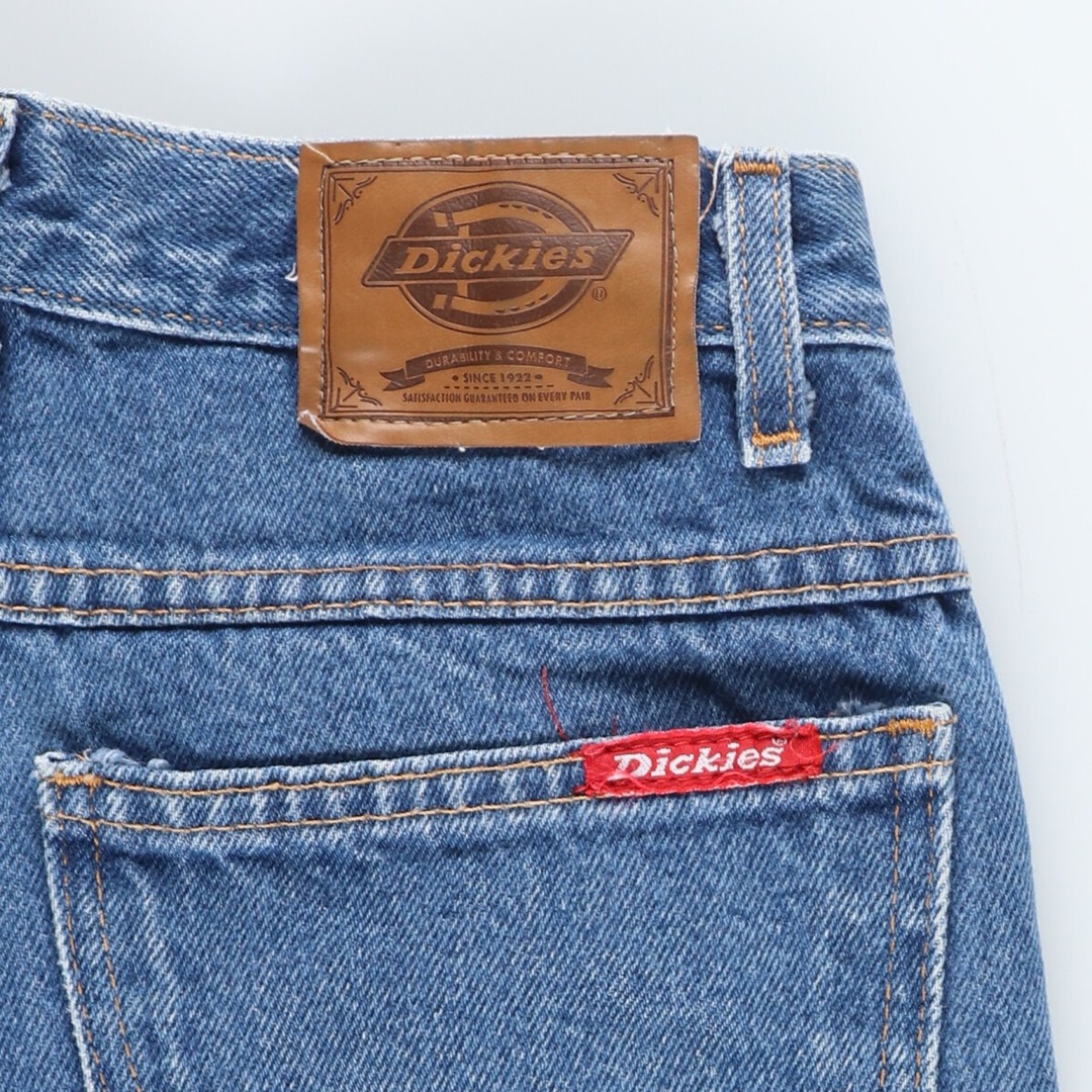 Dickies(ディッキーズ)の古着 ディッキーズ Dickies ストレートデニムパンツ レディースL(w28) /eaa428810 レディースのパンツ(デニム/ジーンズ)の商品写真