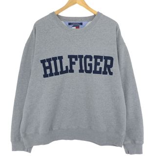 トミーヒルフィガー(TOMMY HILFIGER)の古着 90年代 トミーヒルフィガー TOMMY HILFIGER ロゴスウェットシャツ トレーナー メンズXL ヴィンテージ /eaa431428(スウェット)