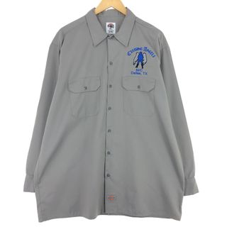 ディッキーズ(Dickies)の古着 ディッキーズ Dickies 長袖 ワークシャツ メンズXL /eaa431744(シャツ)