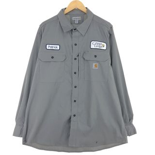 カーハート(carhartt)の古着 カーハート Carhartt 長袖 ワークシャツ メンズXL /eaa431745(シャツ)