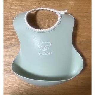 ベビービョルン(BABYBJORN)のベビービョルン ベビースタイ パウダーグリーン(1個)(ベビースタイ/よだれかけ)