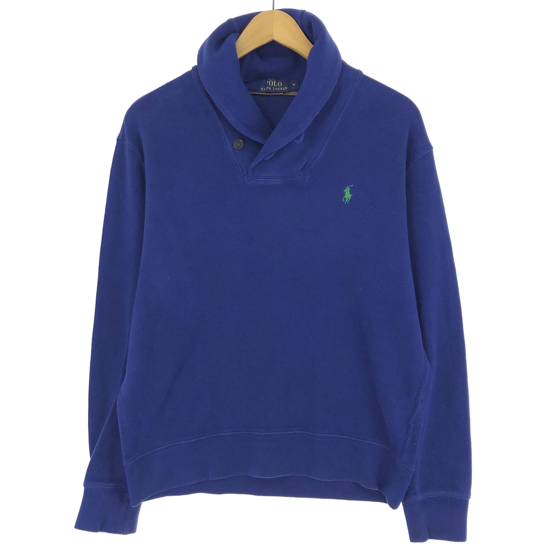 Ralph Lauren(ラルフローレン)の古着 ラルフローレン Ralph Lauren POLO RALPH LAUREN ショールカラー ワンポイントロゴスウェットシャツ トレーナー メンズM /eaa433783 メンズのトップス(スウェット)の商品写真