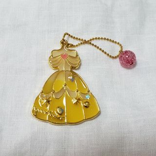 ディズニー フェアリーテイルステンドグラス　プリンセスドレスキーホルダー　ベル(キャラクターグッズ)