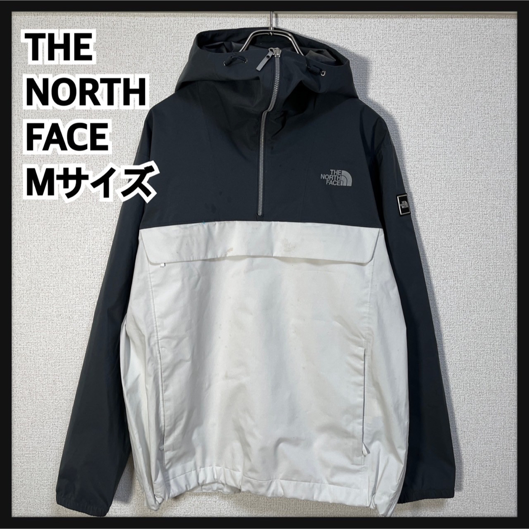 THE NORTH FACE(ザノースフェイス)の【ノースフェイス】マウンテンパーカー　アノラック　肩ロゴ　グレーホワイト　２R メンズのジャケット/アウター(マウンテンパーカー)の商品写真