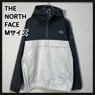 ザノースフェイス(THE NORTH FACE)の【ノースフェイス】マウンテンパーカー　アノラック　肩ロゴ　グレーホワイト　２R(マウンテンパーカー)