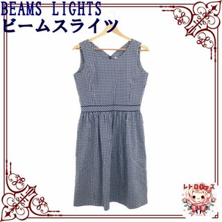 ビームスライツ(BEAMS LIGHTS)のBEAMS LIGHTS ビームスライツ ワンピース Vネック ノースリーブ(ひざ丈ワンピース)