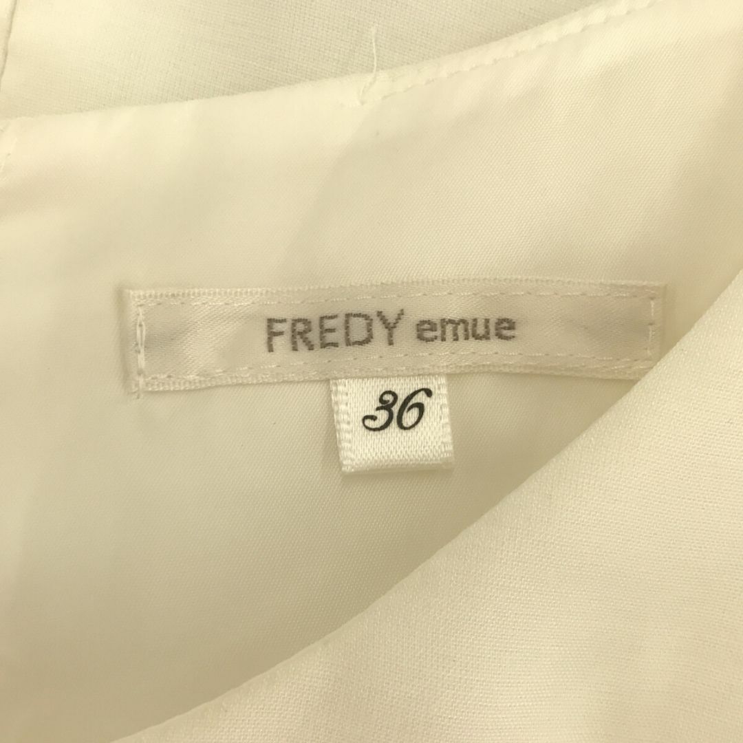 fredy emue(フレディエミュ)のFREDY emue フレディエミュ ワンピース Uネック シアー ポケット レディースのワンピース(ひざ丈ワンピース)の商品写真