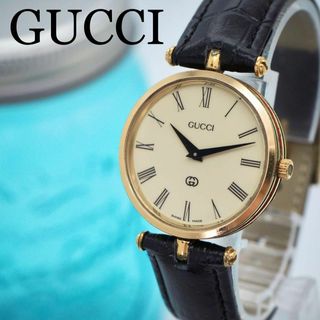 グッチ(Gucci)の517 GUCCI グッチ時計　メンズ腕時計　シェリーライン　新品ベルト　希少(腕時計(アナログ))