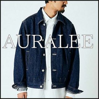 オーラリー(AURALEE)の【AURALEE】サルベージライトデニムブルゾン　サイズ5　希少(Gジャン/デニムジャケット)