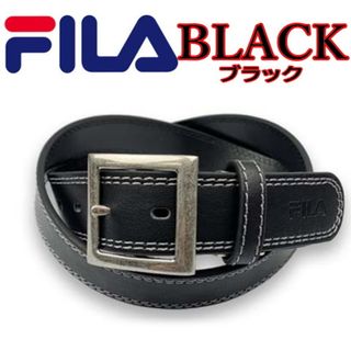 フィラ(FILA)のブラック 黒   002 フィラ ベルト ギャリソン ダブルステッチ(ベルト)