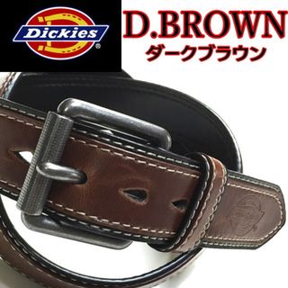 ディッキーズ(Dickies)の068 焦げ茶 ディッキーズ ベルト ローラーバックル  Dブラウン(ベルト)