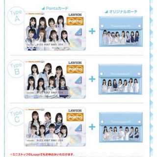 ヒナタザカフォーティーシックス(日向坂46)の日向坂46 ローソンPontaカード　タイプABC 3種類セット 「バラ売り可」(アイドルグッズ)