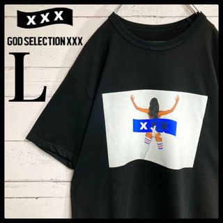 ゴッドセレクショントリプルエックス(GOD SELECTION XXX)の【人気モデル】ゴッドセレクション☆女性フォトプリント Tシャツ Lサイズ 黒(Tシャツ/カットソー(半袖/袖なし))