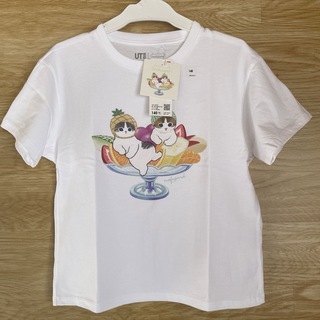 ユニクロ(UNIQLO)のGIRLS mofusand フルーツパラダイス UT 半袖Tシャツ(Tシャツ/カットソー)