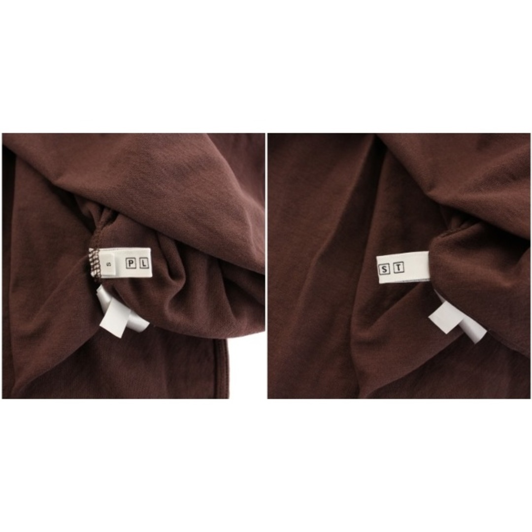 PLST(プラステ)のプラステ クールタッチコットンラウンドヘムTシャツ カットソー 半袖 F 茶 レディースのトップス(Tシャツ(半袖/袖なし))の商品写真