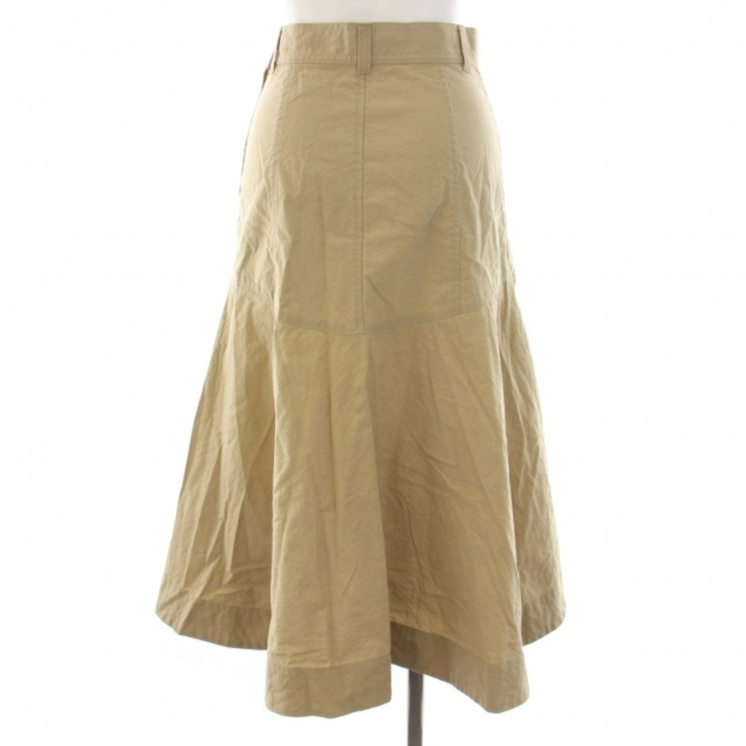 ESTNATION(エストネーション)のエストネーション フレアスカート ミモレ ロング ナイロン 36 S ベージュ レディースのスカート(ロングスカート)の商品写真