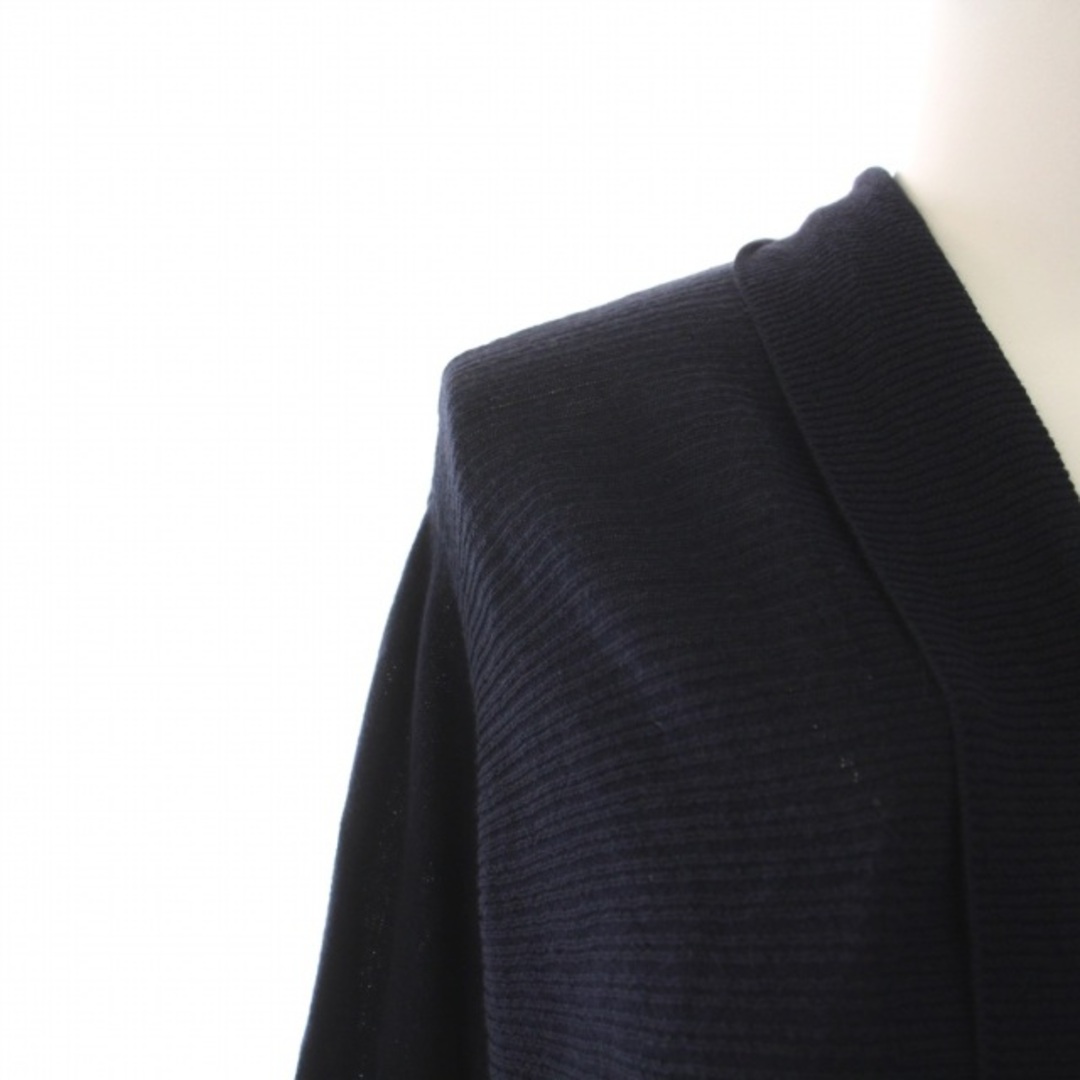 エヴェックス バイ クリツィア ニットカーディガン ロング丈 長袖 46 紺 レディースのトップス(カーディガン)の商品写真