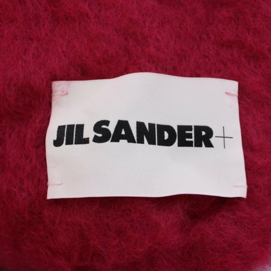 Jil Sander(ジルサンダー)のジルサンダー プラス マフラー ストール ロゴ モヘヤ ウール ナイロン ピンク レディースのファッション小物(マフラー/ショール)の商品写真