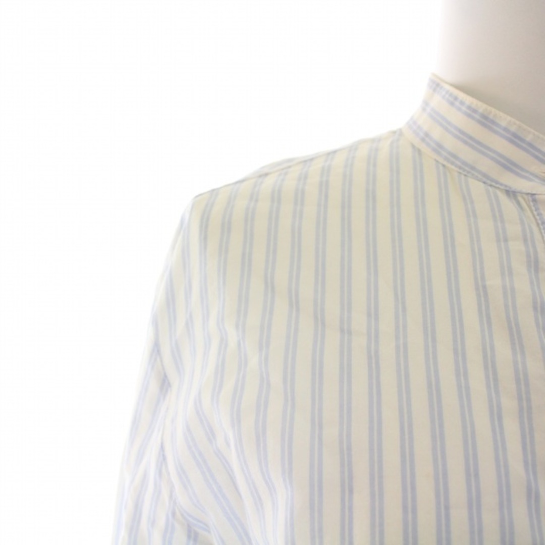 アクネ ストゥディオズ シャツ ブラウス 長袖 ストライプ柄 34 白 水色 レディースのトップス(シャツ/ブラウス(長袖/七分))の商品写真