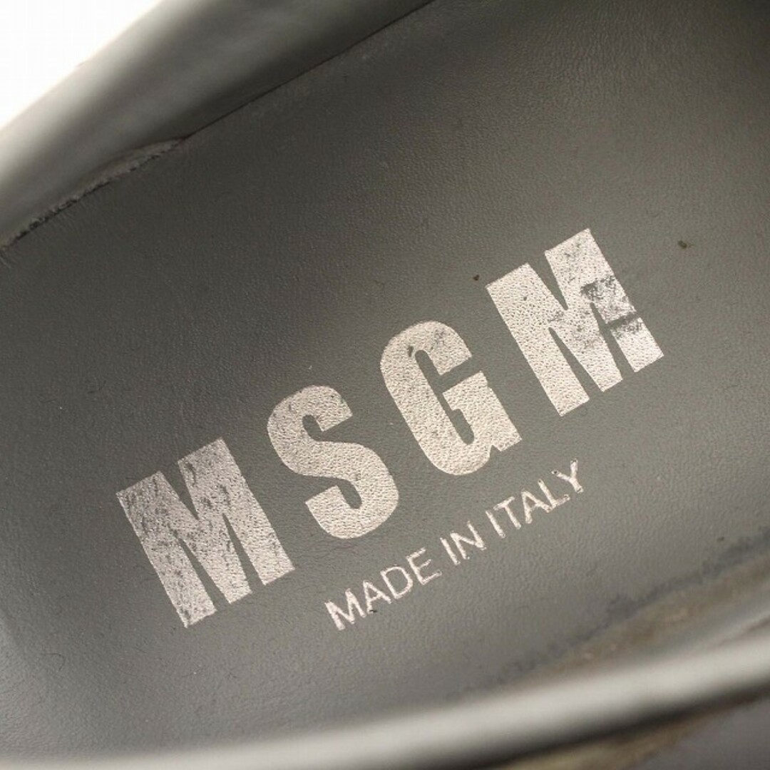 MSGM(エムエスジイエム)のMSGM スニーカー スリッポン チェック 厚底 37 23.5cm 赤  レディースの靴/シューズ(スニーカー)の商品写真