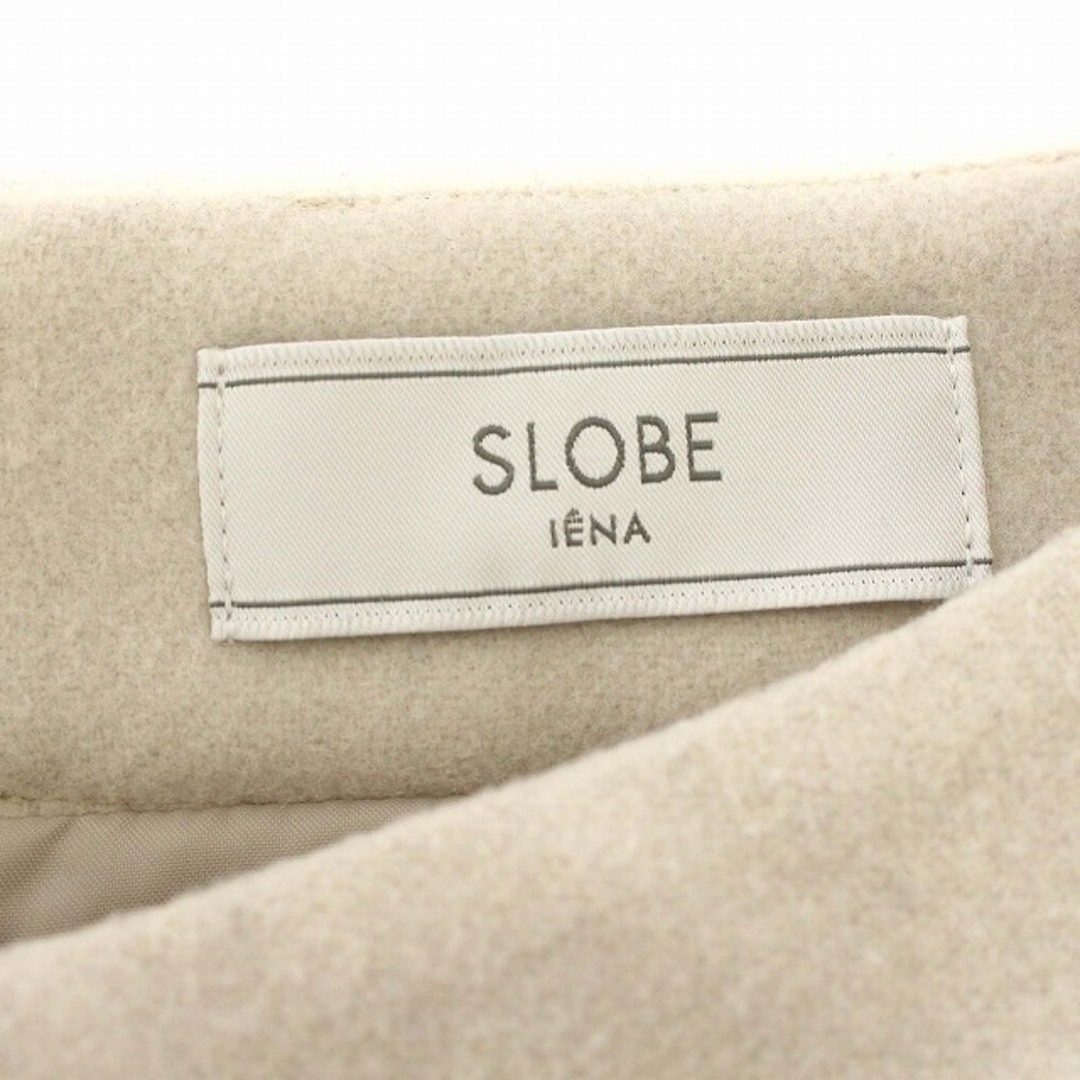 SLOBE IENA(スローブイエナ)のイエナ SLOBEIENA メルトン タイトスカート スリット S グレージュ レディースのスカート(ひざ丈スカート)の商品写真