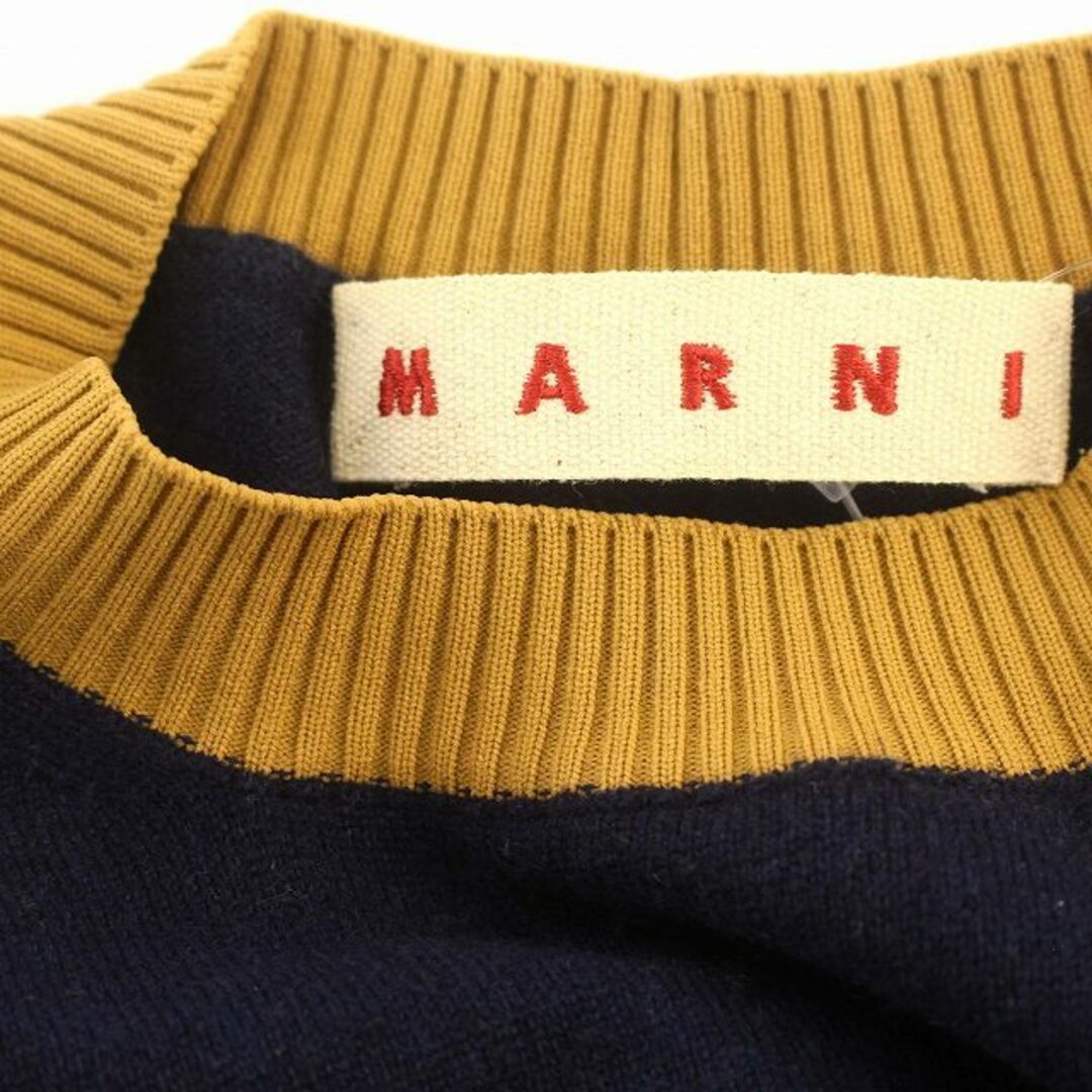 Marni(マルニ)のマルニ MARNI カシミヤブレンド ニット バイカラー 42 ネイビー レディースのトップス(ニット/セーター)の商品写真