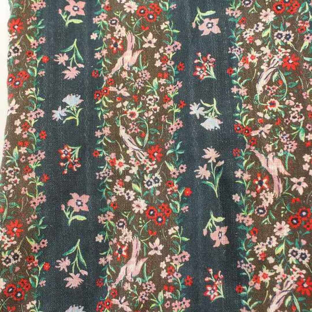 SEE BY CHLOE(シーバイクロエ)のクロエ SEEBY CHLOE リネン セットアップ 花柄シャツ スカート 緑 レディースのトップス(シャツ/ブラウス(長袖/七分))の商品写真