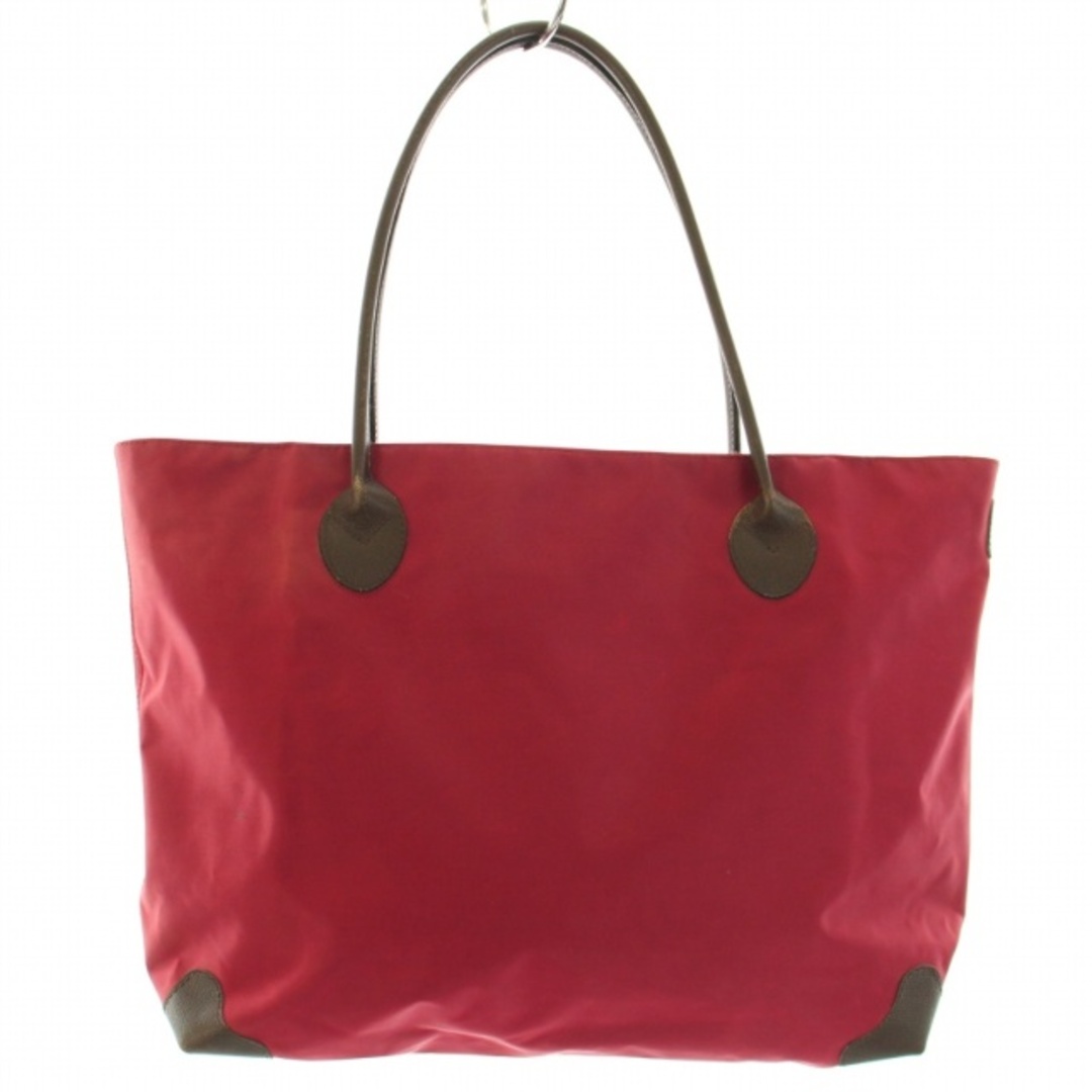 Herve Chapelier(エルベシャプリエ)のエルベシャプリエ トートバッグ ハンドバッグ スクエア 切替 ナイロン 赤 レディースのバッグ(トートバッグ)の商品写真
