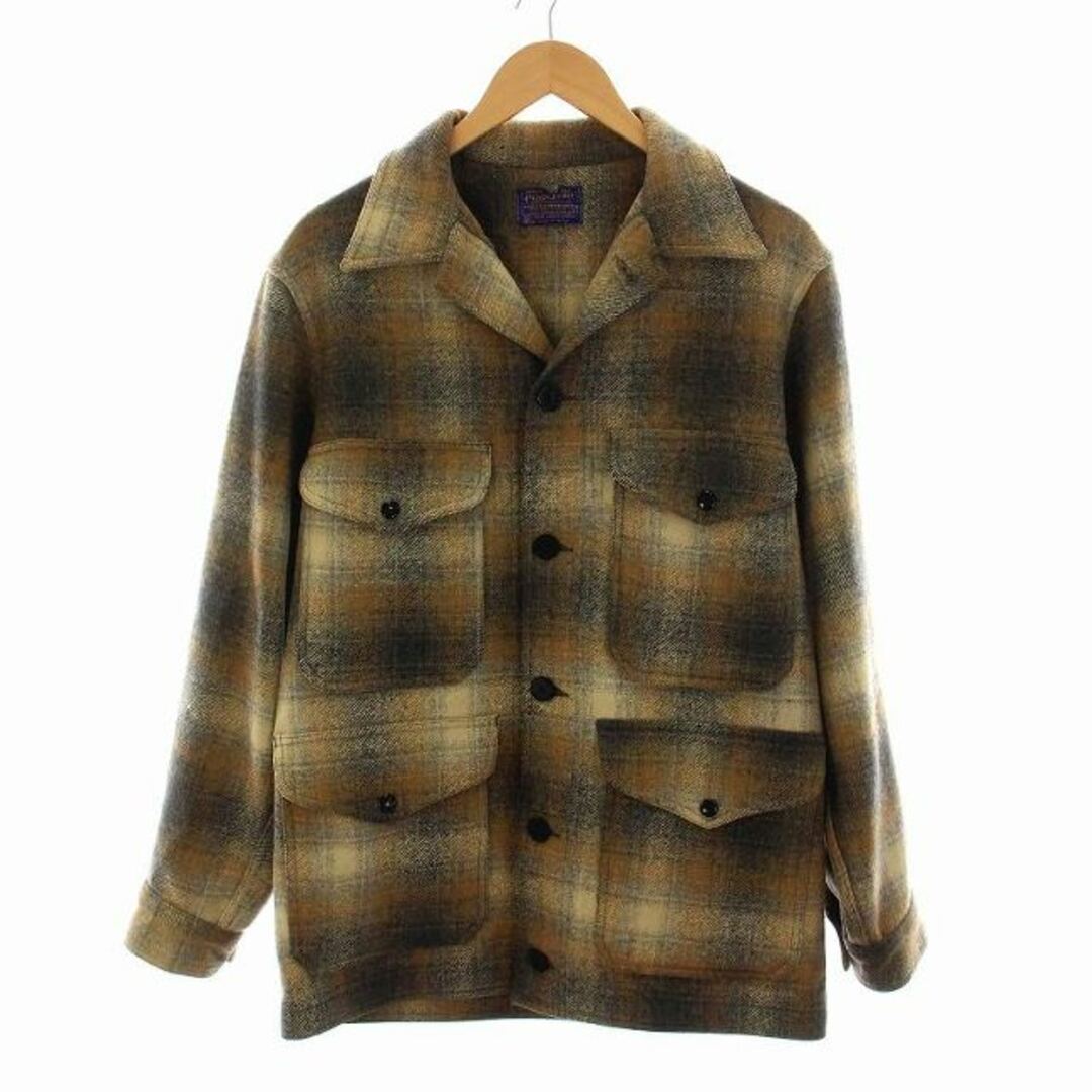 PENDLETON(ペンドルトン)のペンドルトン シャツ ジャケット チェック ヴィンテージ S ベージュ 茶 メンズのジャケット/アウター(ブルゾン)の商品写真