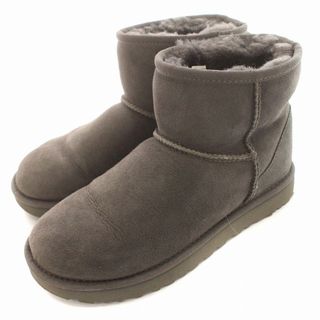 アグ(UGG)のアグ UGG ムートンブーツ クラシックミニ US7 24cm グレー(ブーツ)