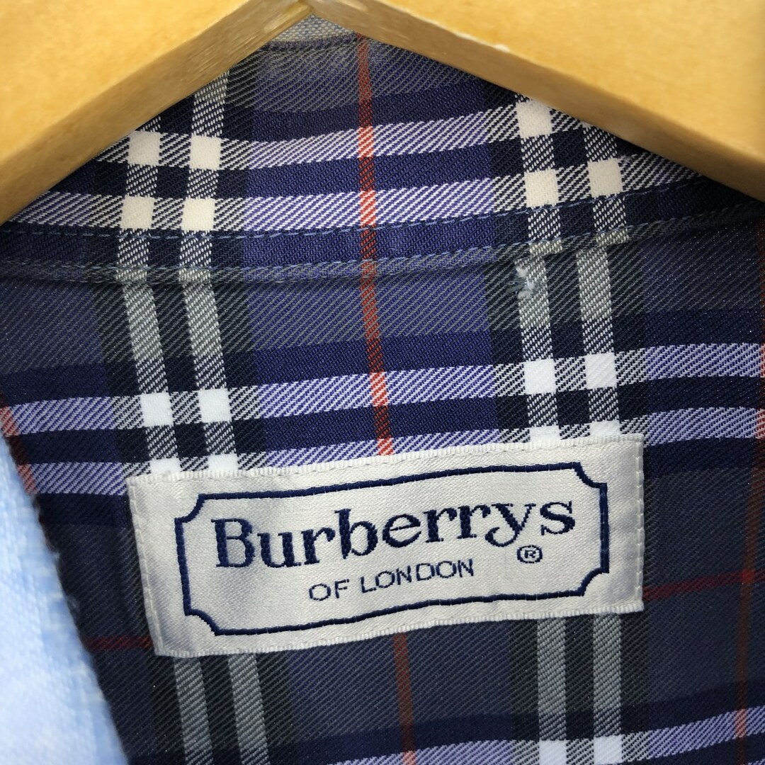 BURBERRY(バーバリー)の古着 80年代 バーバリー Burberry's LONDON 長袖 ボタンダウンシャツ メンズL ヴィンテージ /eaa428868 メンズのトップス(シャツ)の商品写真
