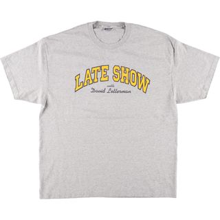 チャンピオン(Champion)の古着 チャンピオン Champion Late Show with David Letterman プリントTシャツ メンズXL /eaa431884(Tシャツ/カットソー(半袖/袖なし))