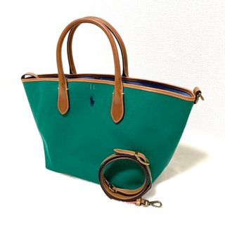 POLO RALPH LAUREN(トートバッグ ・ グリーン・カーキ/緑色系 POLO RALPH LAUREN(トートバッグ ・ グリーン・カーキ/緑色系