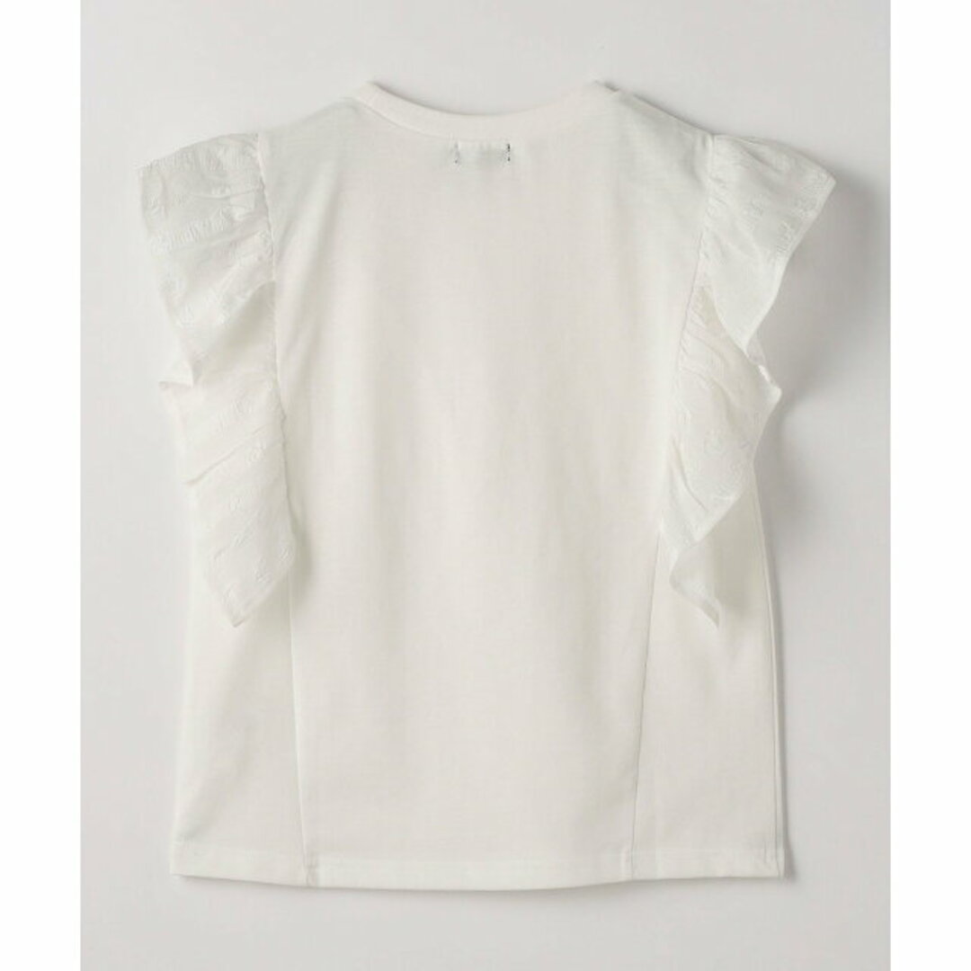 UNITED ARROWS green label relaxing(ユナイテッドアローズグリーンレーベルリラクシング)の【OFF WHITE】【110cm】TJ ギンガムフリル Tシャツ 100cm-130cm キッズ/ベビー/マタニティのキッズ服女の子用(90cm~)(Tシャツ/カットソー)の商品写真