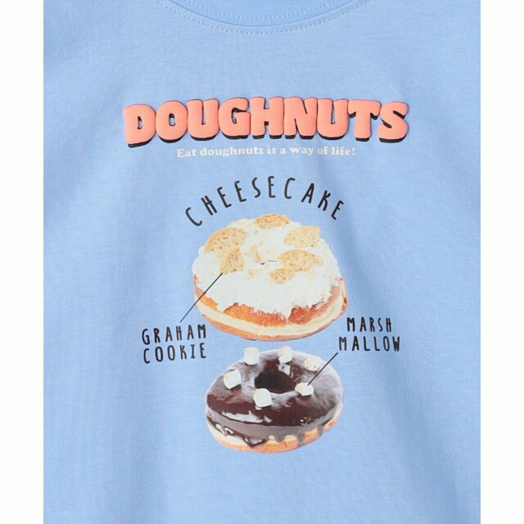 UNITED ARROWS green label relaxing(ユナイテッドアローズグリーンレーベルリラクシング)の【LT.BLUE】【110cm】【別注】<DUMBO Doughnuts and Coffee>TJ ドーナツ Tシャツ 110cm-130cm キッズ/ベビー/マタニティのキッズ服女の子用(90cm~)(Tシャツ/カットソー)の商品写真