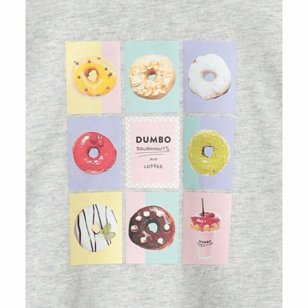 UNITED ARROWS green label relaxing(ユナイテッドアローズグリーンレーベルリラクシング)の【LT.GRAY】【110cm】【別注】<DUMBO Doughnuts and Coffee>TJ ドーナツ Tシャツ 110cm-130cm キッズ/ベビー/マタニティのキッズ服女の子用(90cm~)(Tシャツ/カットソー)の商品写真