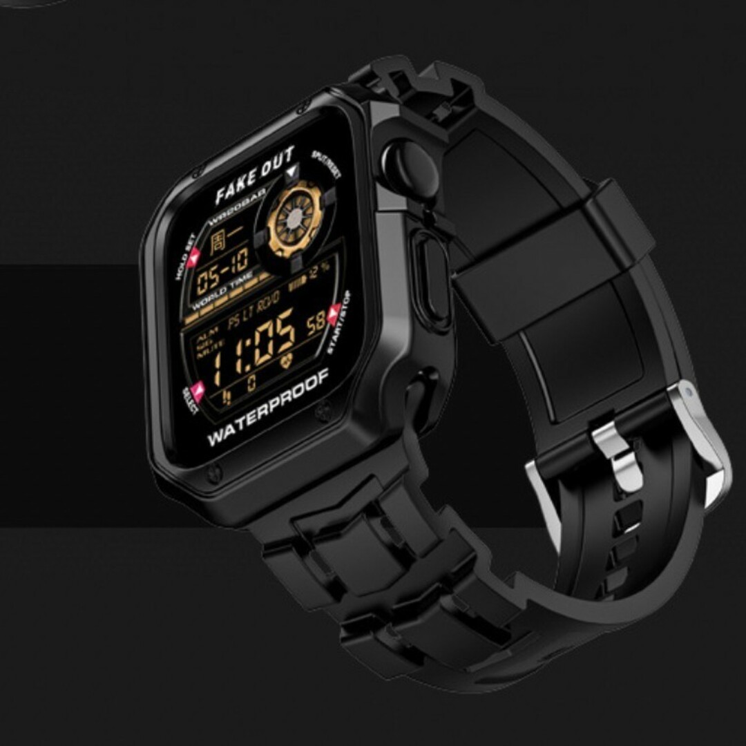 Applewatch カバー ベルト ブラック 49mm アップルウォッチ メンズの時計(その他)の商品写真