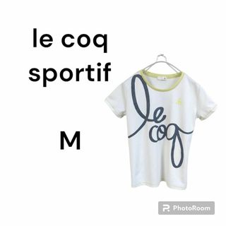 ルコックスポルティフ(le coq sportif)のルコック　半袖　シャツ　プリント　白　運動　スポーツ　メッシュ　汗　動きやすい(Tシャツ(半袖/袖なし))