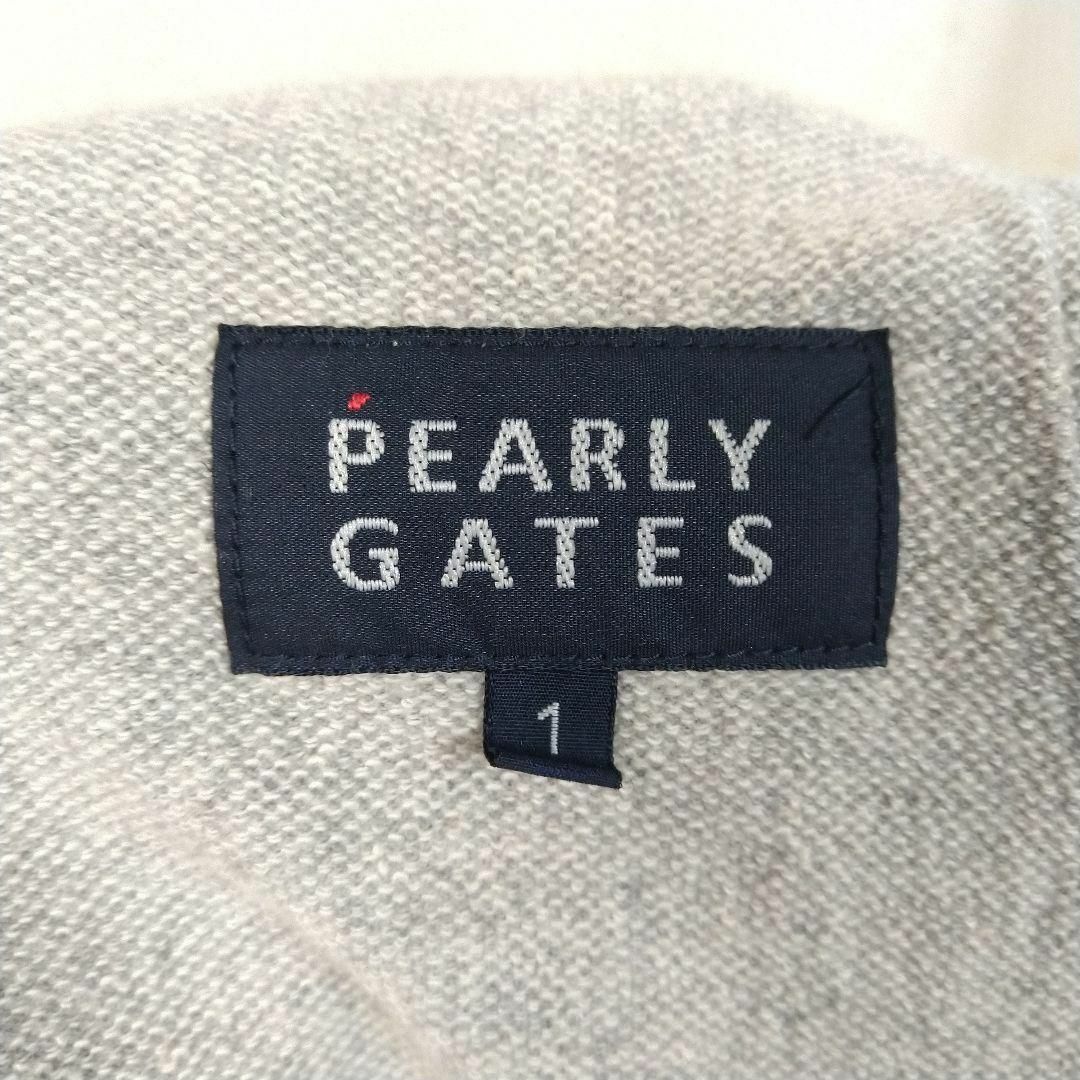 PEARLY GATES(パーリーゲイツ)のパーリーゲイツ　ショートパンツ　グレー　無地　刺繍ロゴ　綿　コットン　手触り　夏 レディースのパンツ(ショートパンツ)の商品写真