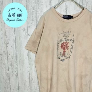 ポロラルフローレン(POLO RALPH LAUREN)のポロラルフローレン　ビンテージ　タイダイ　シングルステッチ　古着　染み込み(Tシャツ/カットソー(半袖/袖なし))