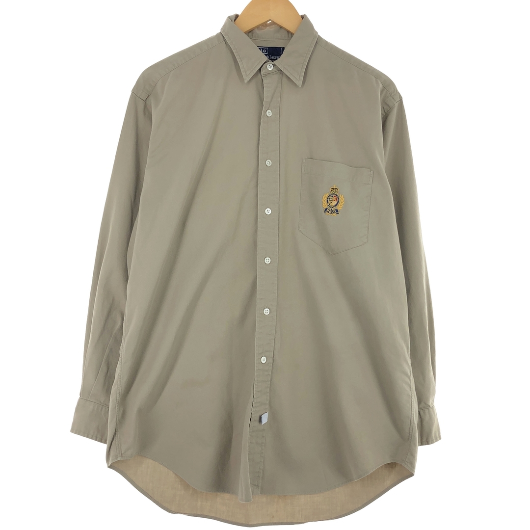 Ralph Lauren(ラルフローレン)の古着 ラルフローレン Ralph Lauren POLO by Ralph Lauren 長袖 ボタンダウンシャツ メンズM /eaa428999 メンズのトップス(シャツ)の商品写真