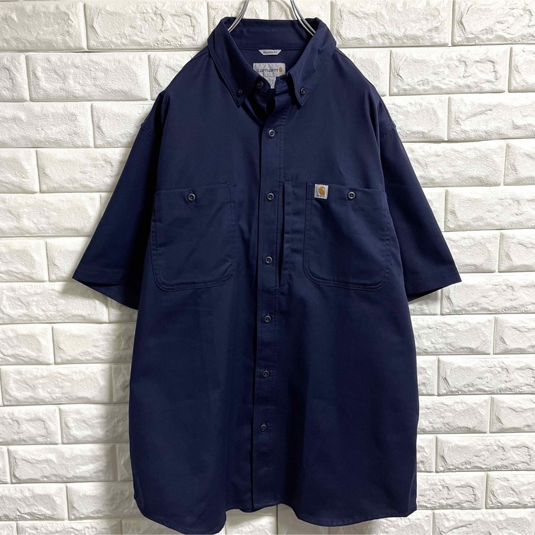 carhartt(カーハート)の美品　カーハート　半袖シャツ　メンズXLサイズ相当 メンズのトップス(シャツ)の商品写真