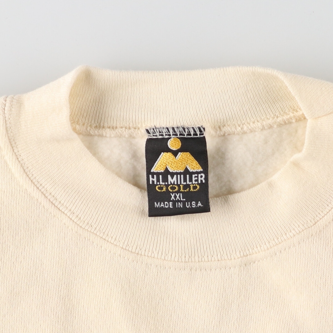 古着 90年代 M H.L.MILLER GOLD スウェットシャツ トレーナー USA製 メンズXXL ヴィンテージ /eaa431401 メンズのトップス(スウェット)の商品写真