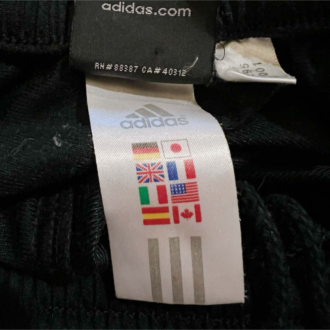 adidas(アディダス)の希少★アディダス フレアトラックパンツ 3本線 男女兼用 ブラック ジャージ メンズのパンツ(その他)の商品写真