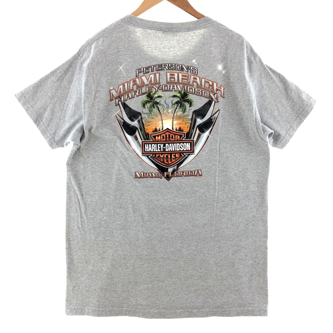 Harley Davidson(ハーレーダビッドソン)の古着 ハーレーダビッドソン Harley-Davidson バックプリント モーターサイクル バイクTシャツ メンズXL  /eaa381932 メンズのトップス(Tシャツ/カットソー(半袖/袖なし))の商品写真