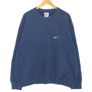 ナイキ(NIKE)の古着 90年代 ナイキ NIKE ワンポイントロゴスウェットシャツ トレーナー USA製 メンズXL ヴィンテージ /eaa433237(スウェット)