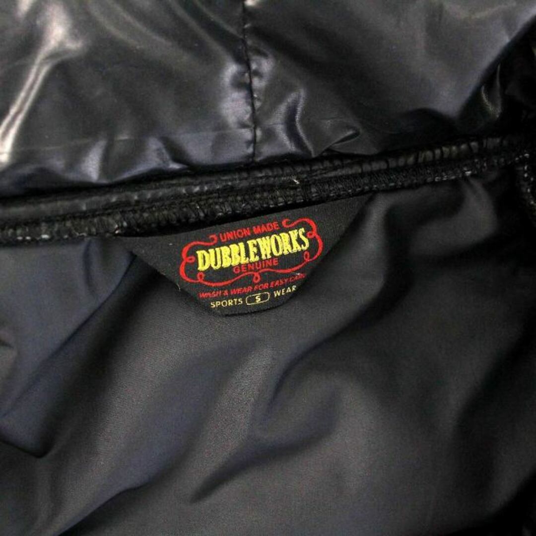 DUBBLEWORKS 中綿ジャケット ナイロン ワッペン アウター S 黒 赤 メンズのジャケット/アウター(ブルゾン)の商品写真