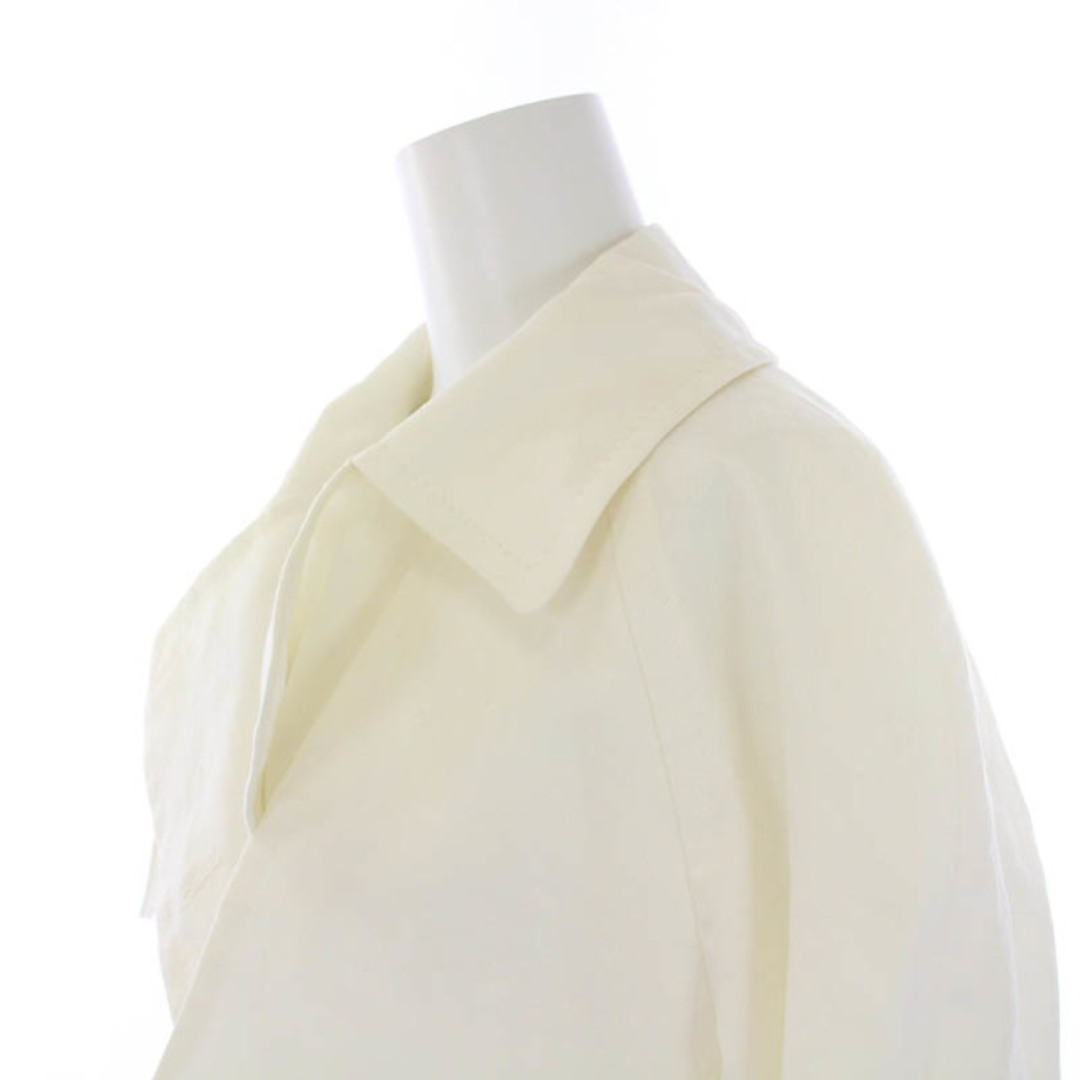 Max Mara(マックスマーラ)のマックスマーラ トレンチコート リネン 麻 ベルト 白タグ 38 S 白 レディースのジャケット/アウター(トレンチコート)の商品写真