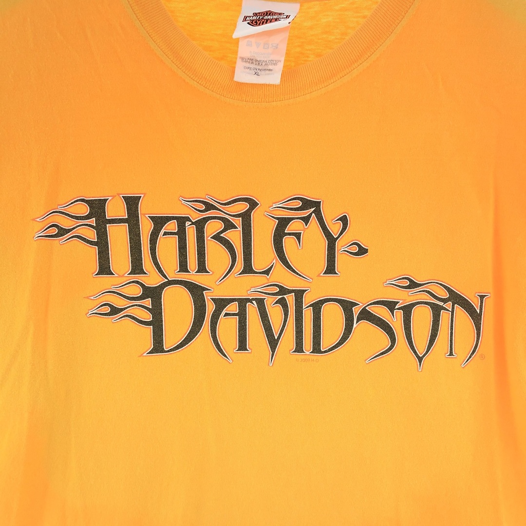 Harley Davidson(ハーレーダビッドソン)の古着 00年代 ハーレーダビッドソン Harley-Davidson  両面プリント モーターサイクル バイクTシャツ USA製 メンズXL /eaa381883 メンズのトップス(Tシャツ/カットソー(半袖/袖なし))の商品写真